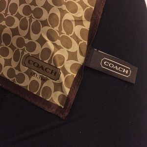 COACH “C” signature pattern silk scarf
